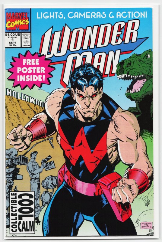 Wonder Man #1 (Marvel Comics, 1991), raw, ungraded comic book — front cover