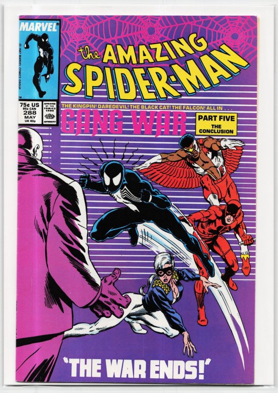 The Amazing Spider-Man #288 (Marvel Comics, 1987), raw, ungraded comic book — front cover