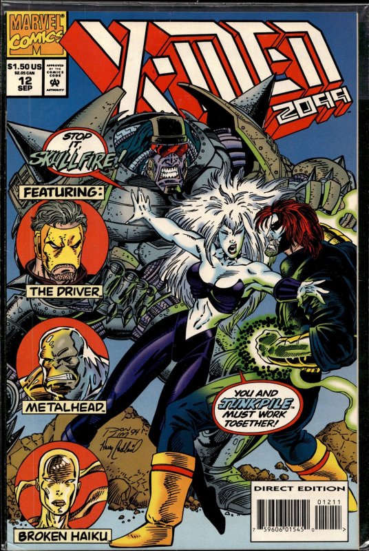X-Men 2099 #12 (Marvel Comics, 1994), raw, ungraded comic book — front cover