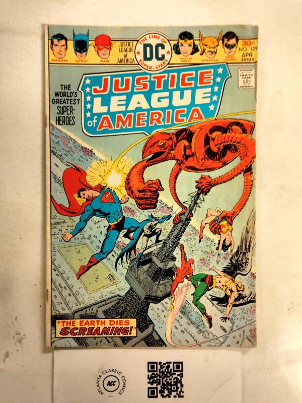 Justice League of America #129 (DC Comics), raw comic book in VF condition — front cover