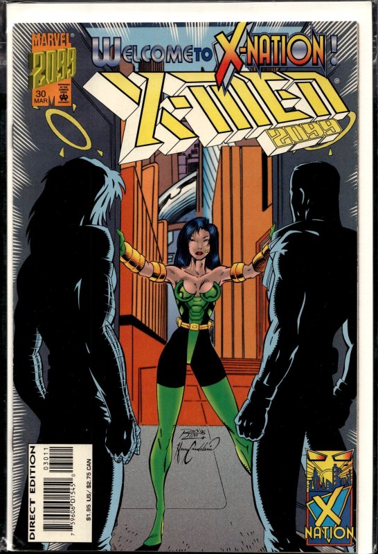 X-Men 2099 #30 (Marvel Comics, 1996), raw, ungraded comic book — front cover