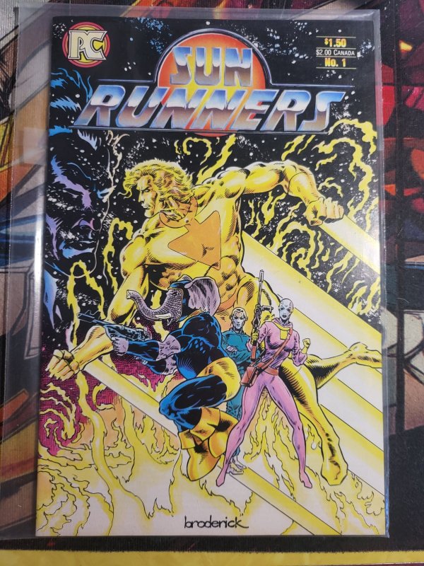 Sun Runners #1 (1984), raw, ungraded comic book — front cover