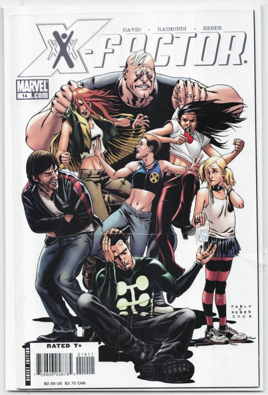 X-Factor #14 (Marvel Comics, 2007), raw, ungraded comic book — front cover