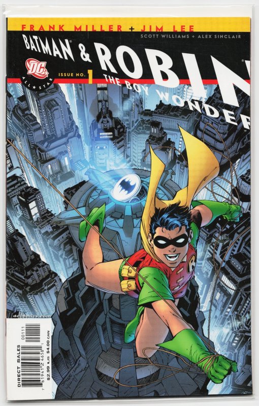 All Star Batman & Robin, the Boy Wonder #1 (DC Comics, 2005), raw, ungraded comic book — front cover