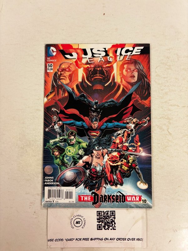 Justice League #50 (DC Comics, 2016), raw comic book in NM condition — front cover
