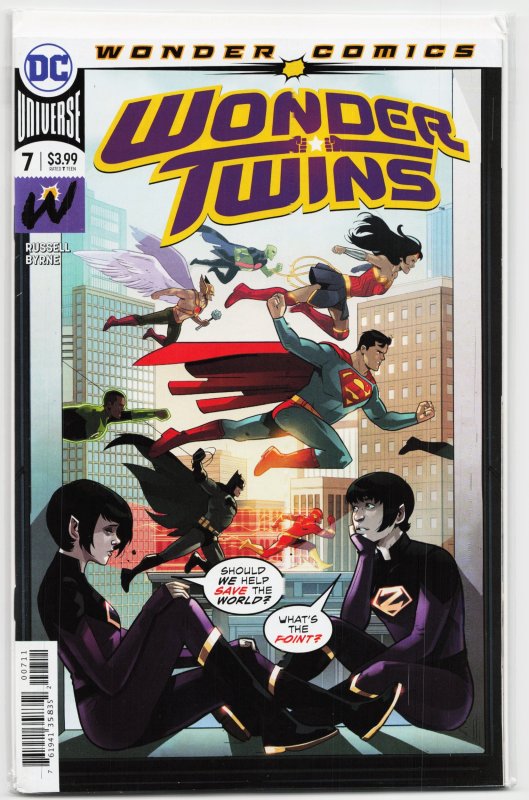 Wonder Twins #7 (DC Comics, 2019), raw, ungraded comic book — front cover