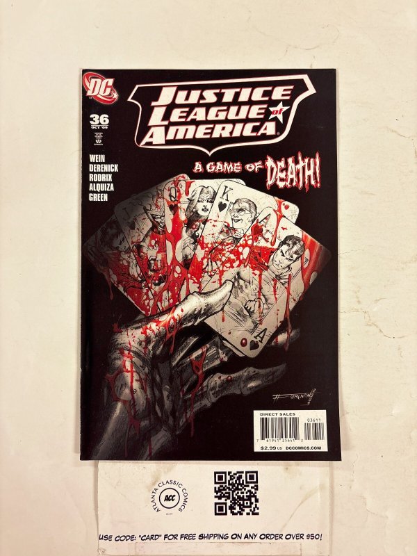 Justice League of America #36 (DC Comics), raw comic book in NM condition — front cover