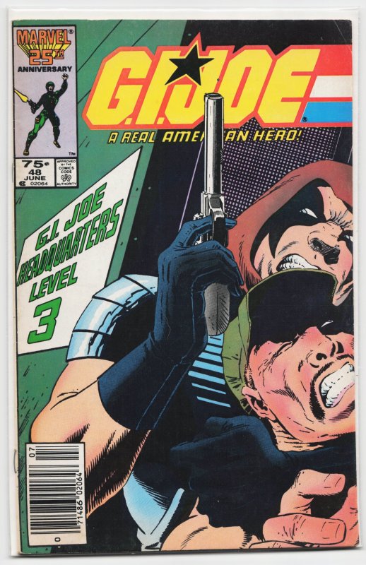 G.I. Joe: A Real American Hero #48 (Marvel Comics, 1986), raw, ungraded comic book — front cover