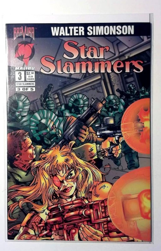Star Slammers #3 (1994), raw, ungraded comic book — front cover