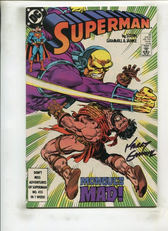 Superman #32 (DC Comics, 1989), raw comic book in 8.0 condition — front cover