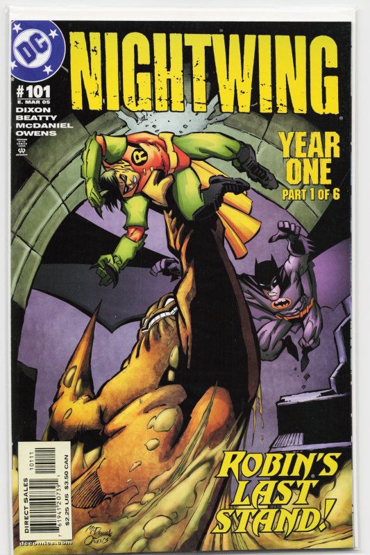 Nightwing #101 (DC Comics, 2005), raw, ungraded comic book — front cover
