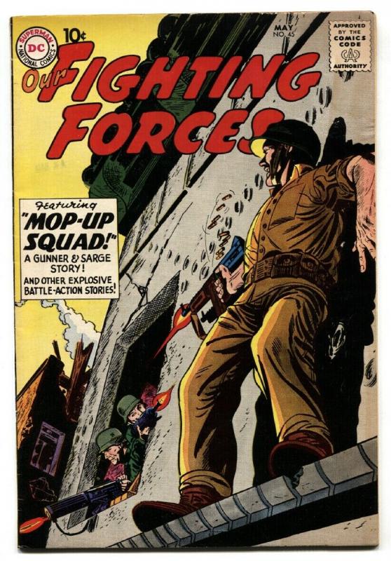 Our Fighting Forces #45 (DC Comics, 1959), raw, ungraded comic book — front cover