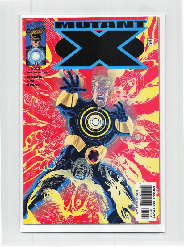 Mutant X #32 (2001), raw, ungraded comic book — front cover