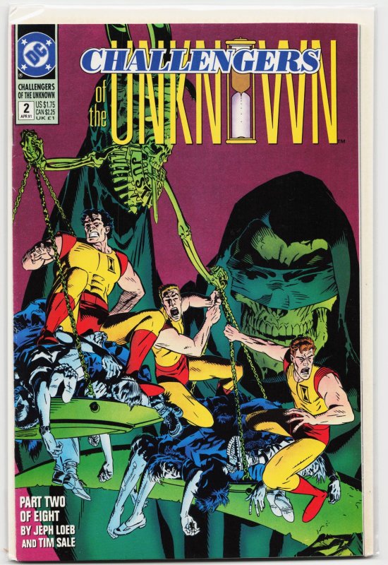 Challengers of the Unknown #2 (DC Comics, 1991), raw, ungraded comic book — front cover