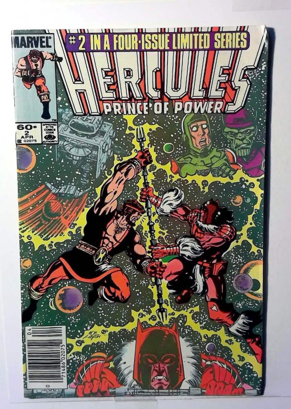 Hercules #2 (Marvel Comics, 1984), raw, ungraded comic book — front cover