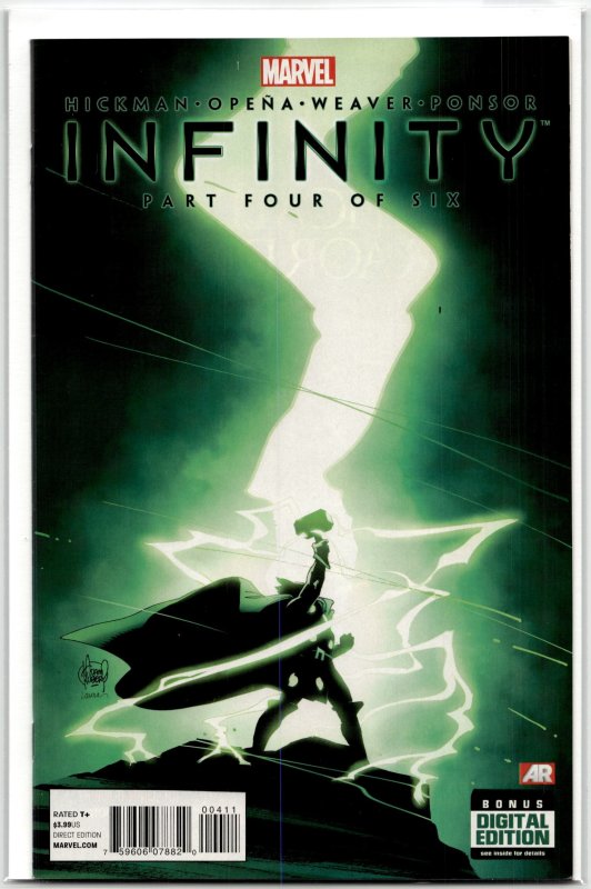 Infinity #4 (Marvel Comics, 2013), raw, ungraded comic book — front cover