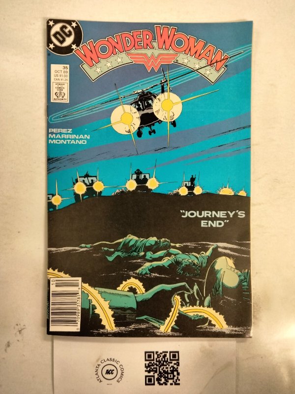 Wonder Woman #35 (DC Comics), raw comic book in NM condition — front cover