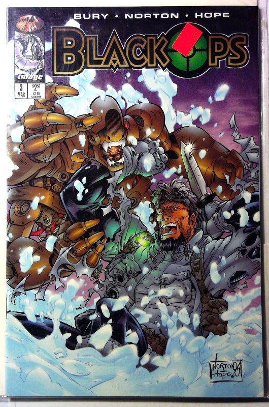 Blackops #3 (Image Comics, 1996), raw, ungraded comic book — front cover