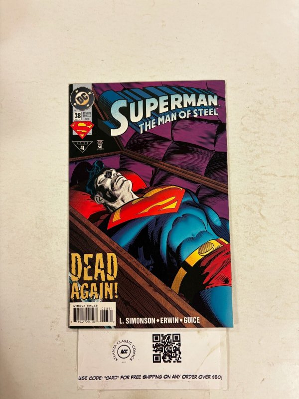 Superman Man of Steel #38 (DC Comics, 1994), raw comic book in NM condition — front cover