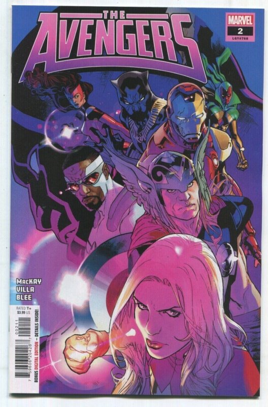 The Avengers #2 (Marvel Comics, 2023), raw, ungraded comic book — front cover