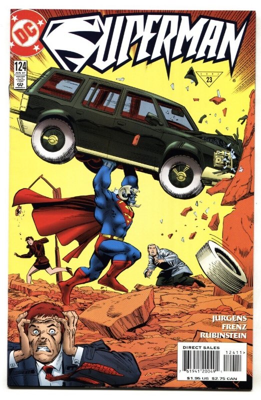 Superman #124 - 1997 - DC - NM- - Comic Book (DC Comics, 1997), raw comic book in NM- condition — front cover