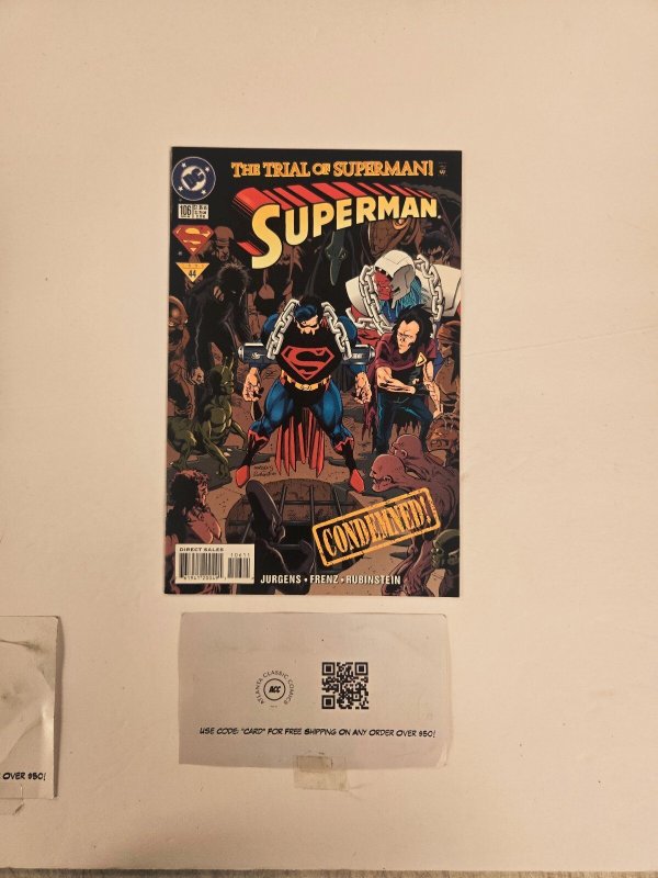 Superman #106 (DC Comics, 1956), raw comic book in NM condition — front cover