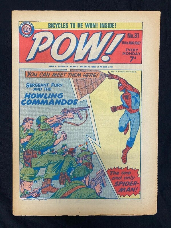 Pow! #31, raw comic book in VF condition — front cover