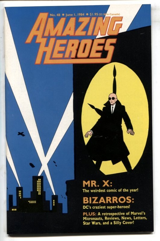Amazing Heroes #48 (1984), raw, ungraded comic book — front cover