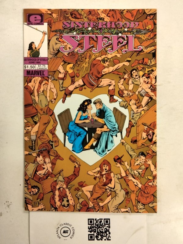 The Sisterhood of Steel #4 (Marvel Comics), raw comic book in NM condition — front cover