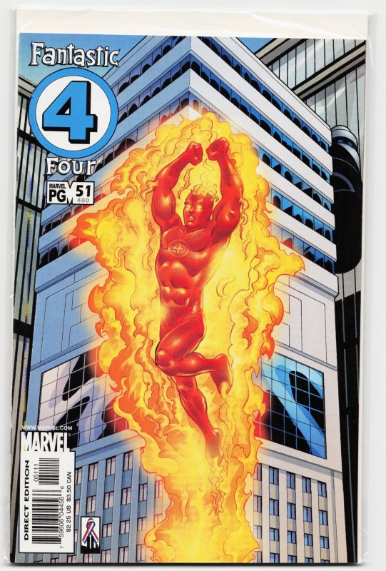 Fantastic Four #51 (Marvel Comics, 2002), raw, ungraded comic book — front cover