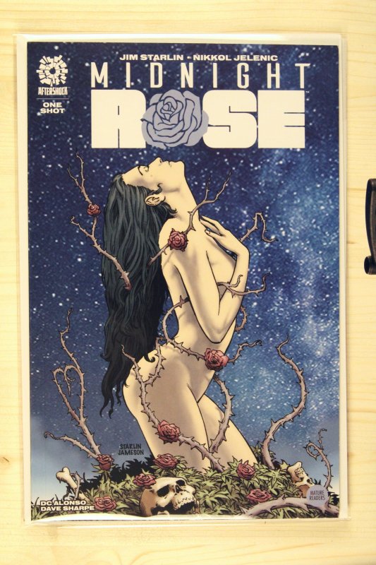 Midnight Rose #1 (AfterShock Comics, 2010), raw comic book in NM+ 9.6 condition — front cover