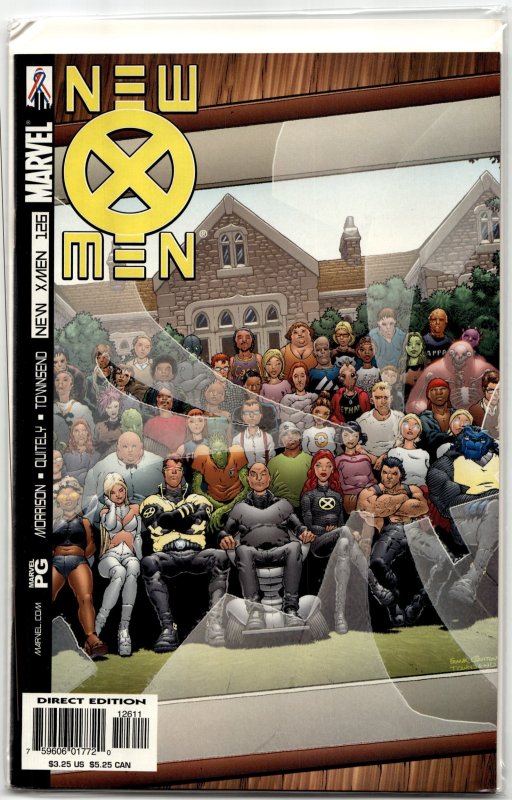 New X-Men #126 (Marvel Comics, 2002), raw, ungraded comic book — front cover