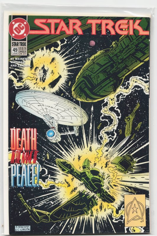 Star Trek #49 (1993), raw, ungraded comic book — front cover