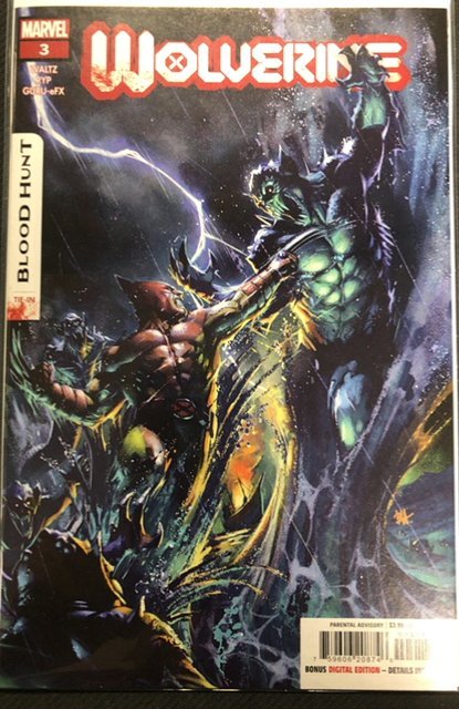 Wolverine: Blood Hunt #3 (Marvel Comics, 2024), raw, ungraded comic book — front cover