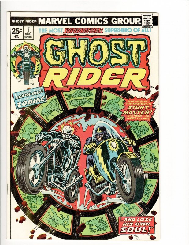 Ghost Rider #7 (Marvel Comics), raw comic book in NM 9.4 condition — front cover