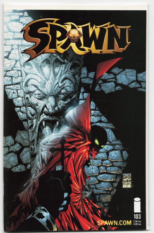 Spawn #103 (Image Comics, 2001), raw, ungraded comic book — front cover