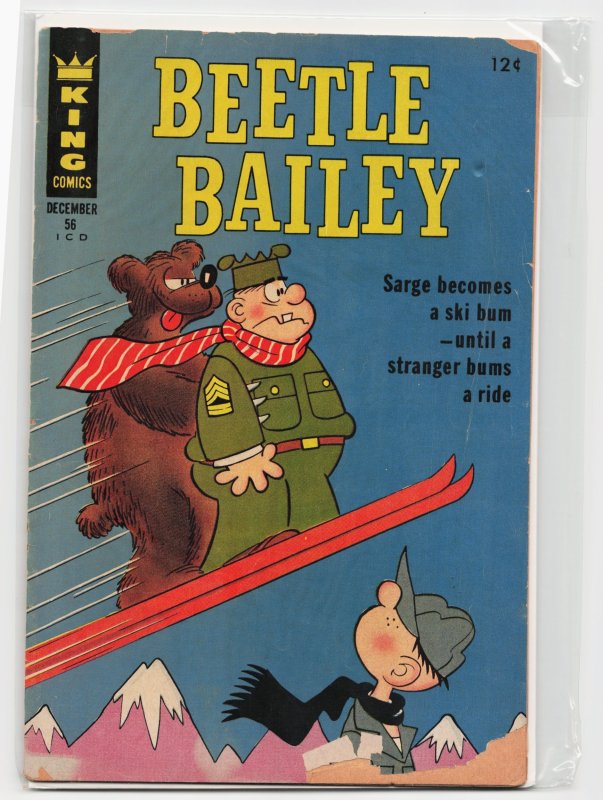Beetle Bailey #56 (Dell, 1966), raw, ungraded comic book — front cover