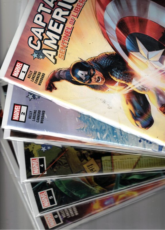 Captain America: Sentinel of Liberty #1-7 SET 2022 Super-High-Grade NM+ 50% OFF! (Marvel Comics, 2022), raw comic book in NM+ condition — front cover