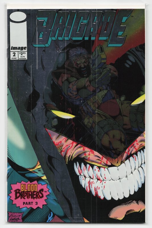 Brigade #2 (Image Comics, 1993), raw, ungraded comic book — front cover