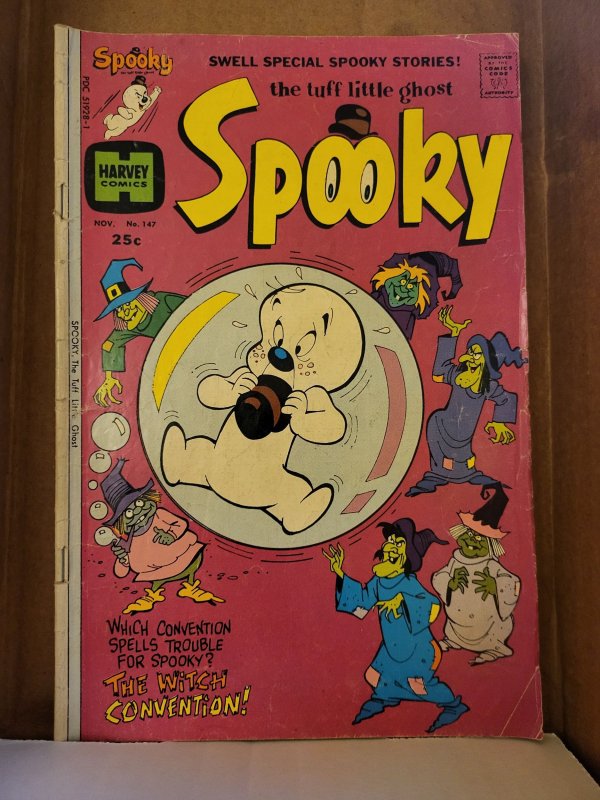 Spooky #147 (Harvey Comics), raw, ungraded comic book — front cover