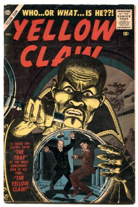Yellow Claw #2 (1956), raw comic book in VG condition — front cover
