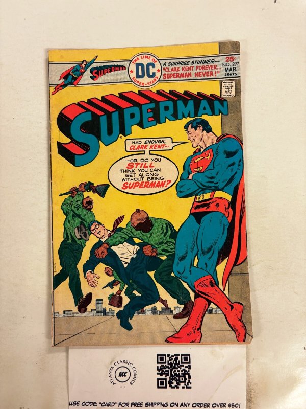 Superman #297 (DC Comics), raw comic book in GD condition — front cover