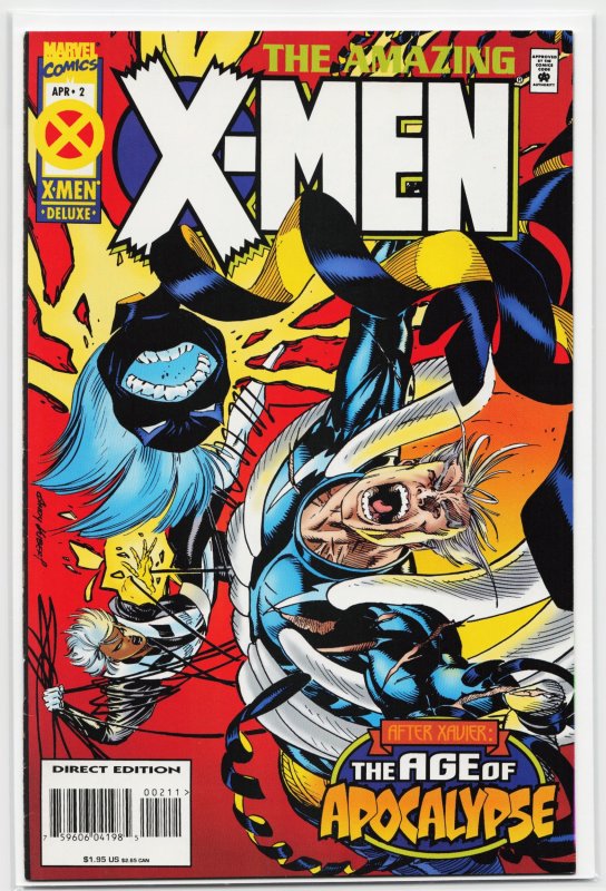 Amazing X-Men #2 (Marvel Comics, 1995), raw, ungraded comic book — front cover