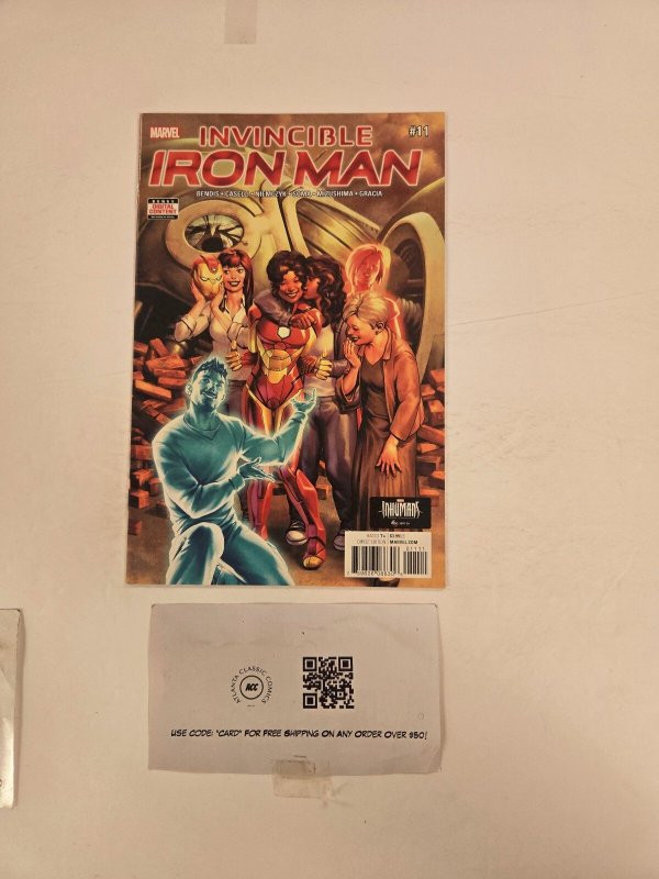 Invincible Iron Man #11 (Marvel Comics), raw comic book in NM condition — front cover