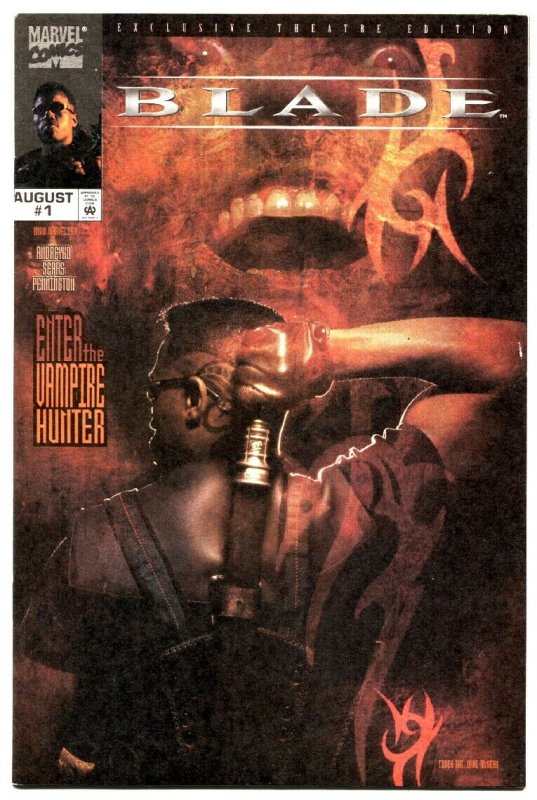 Blade Sins of the Father #1-1998-Dave Mckean VF Very Rare and Hard to Find (Marvel Comics, 1998), raw comic book in VF condition — front cover