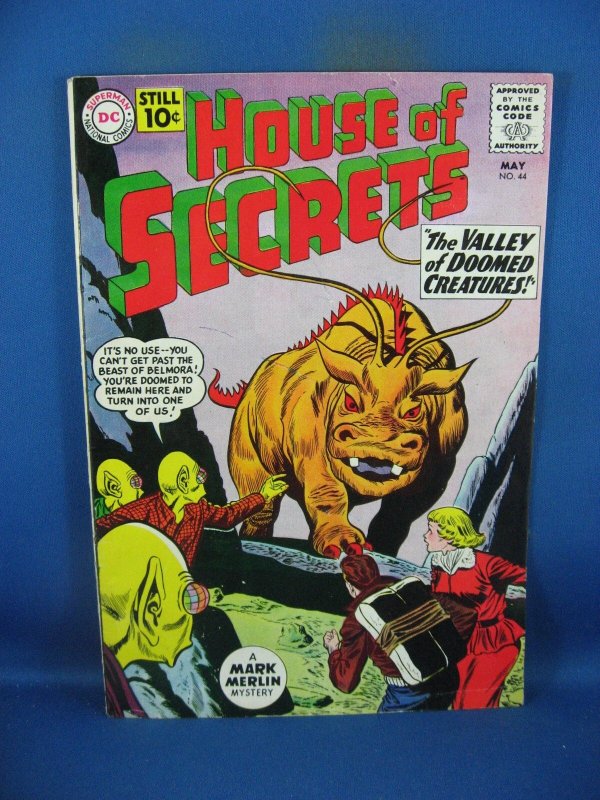 House of Secrets #44 (DC Comics, 1961), raw comic book in VG condition — front cover
