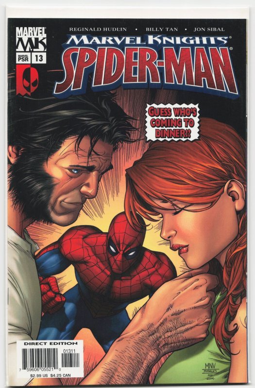 Marvel Knights Spider-Man #13 (Marvel Comics, 2005), raw, ungraded comic book — front cover