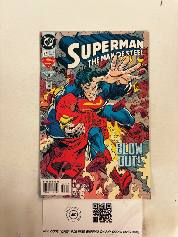 Superman Man of Steel #27 (DC Comics), raw comic book in NM condition — front cover