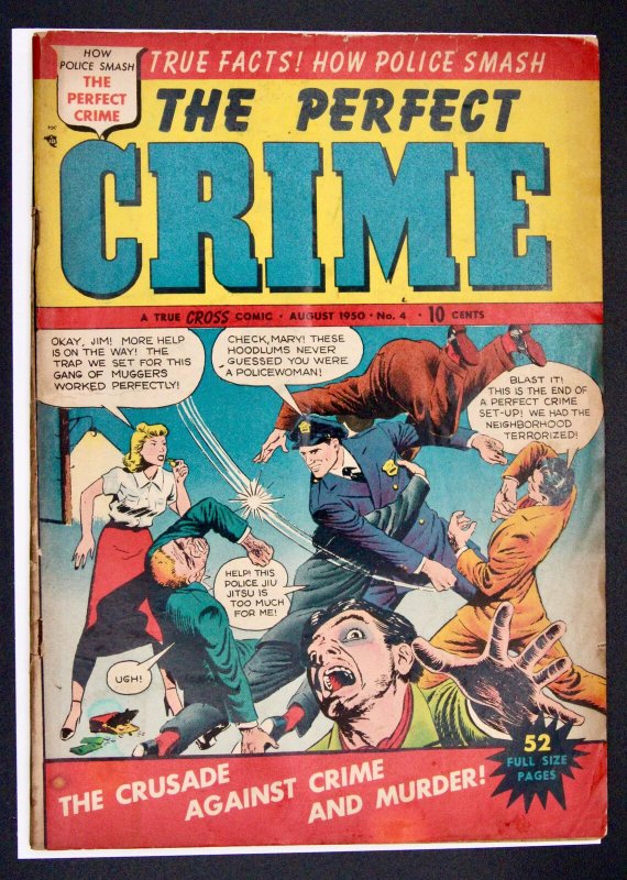 The Perfect Crime #4 (1950), raw, ungraded comic book — front cover