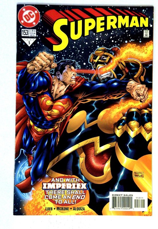 Superman #153 (DC Comics, 2000), raw comic book in NM- condition — front cover